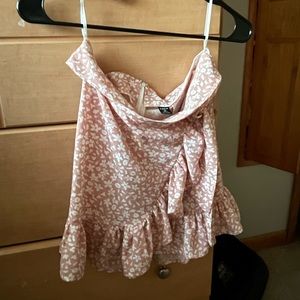Pink Floral Skirt- Small